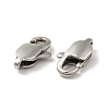 Tarnish Resistant 304 Stainless Steel Lobster Claw Clasps STAS-K13-2