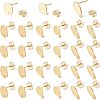 Unicraftale 18 Pairs 3 Style 304 Stainless Steel Stud Earring Findings STAS-UN0030-92-1