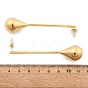 304 Stainless Steel Teardrop Stud Earrings EJEW-M101-03G-3
