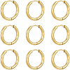 10 Pairs Ion Plating(IP) 304 Stainless Steel Huggie Hoop Earrings EJEW-BBC0002-19C-7