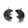 Natural Obsidian Tree of Life Wire Wrapped Pendants LS-G-L520-E03-R-NF-2