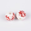 Handmade Printed Porcelain Beads CF188Y-2