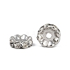Brass Rhinestone Spacer Beads RB-A014-L10mm-01P-2