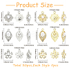 30Pcs 6 Styles Alloy Rhinestone Pendants FIND-YW0011-97-3