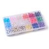 540Pcs 18 Colors Plastic Beads KY-FS0001-13-6