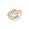 Brass Micro Pave Cubic Zirconia Pendants KK-M306-05G-06-2