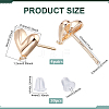 4Pairs Brass Studs Earring Findings KK-BC0014-66-2
