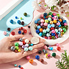 300Pcs 3 Styles Round Natural Wood Beads WOOD-TA0003-04-6