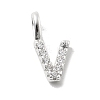 925 Sterling Silver with Cubic Zirconia Charms STER-Q004-01V-S-1