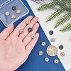 Multi-Petal Brass Micro Pave Cubic Zirconia Bead Caps ZIRC-NB0001-44-3