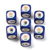Printed Opaque Acrylic Beads LS-SACR-A009-01G-1