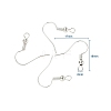 Brass Earring Hooks KK-YW0001-28S-3
