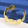 Brass Cuff Bangles for Women BJEW-C112-08G-2
