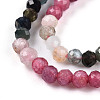 Gradient Color Natural Tourmaline Beads Strands G-T141-68B-4