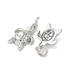 Brass Micro Pave Cubic Zirconia Pendants KK-I355-01P-02-2