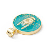 Rack Plating Brass Enamel Pendants KK-B065-03G-01-3