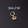 Brass Micro Pave Clear Cubic Zirconia Hoop Cartilage Earrings WG1A959-20-1