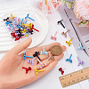48Pcs 8 Colors Alloy Stud Earring Findings EJEW-SP0001-22-3