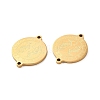 Ion Plating(IP) 304 Stainless Steel Connector Charms STAS-C074-11G-06-2