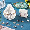 24Pcs 6 Colors Alloy Rhinestone Connector Charms FIND-TA0008-75-7