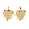 Brass Locket Pendants KK-CBA7157-08G-1