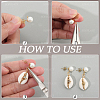 304 Stainless Steel Stud Earring Findings EJEW-SP0001-17B-4
