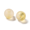Frosted Transparent Acrylic Beads X1-OACR-F013-12I-2