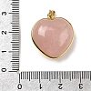 Natural Rose Quartz Pendants G-B149-10G-06-3