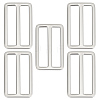 10Pcs Alloy Buckle Clasps FIND-BBC0002-42C-1