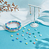200Pcs 10 Colors Synthetic Luminous Stone Beads Strands G-PH0003-32-4
