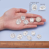 70Pcs 7 Style Tibetan Style Alloy Links Connectors TIBE-FW0001-02-3