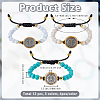 12Pcs 3 Colors Alloy Link Bracelets BJEW-GO0001-42-2