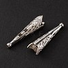 Alloy Cord End FIND-WH0046-90C-2
