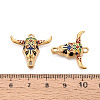 304 Stainless Steel Enamel Pendants STAS-N124-09B-G-3