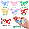 30Pcs 6 Colors Plastic Cabochons KY-TA0001-30-4