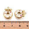 304 Stainless Steel Enamel Pendants STAS-T068-10B-3