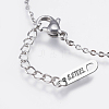 Tarnish Resistant 304 Stainless Steel Link Bracelets BJEW-F311-02P-3