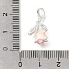 Brass Pave Clear Cubic Zirconia Pendants KK-CBA15EE-02P-3