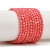 Dyed Synthetic Rhodochrosite Beads Strands GG-CBA0389-A03-3mm-2