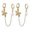 304 Stainless Steel Pendants & Natural Cultured Freshwater Pearl Leverback Earrings EJEW-JE07259-02-3