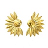 Flower 304 Stainless Steel Stud Earrings for Women EJEW-A117-02A-G-1