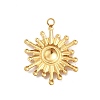 Ion Plating(IP) 304 Stainless Steel Pendants STAS-F282-18G-2