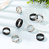  12Pcs 6 Styles 201 Stainless Steel Grooved Finger Ring Settings RJEW-TA0001-04EB-4