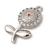 Brass Micro Pave Cubic Zirconia Pendants KK-I276-04P-05-2