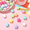 Rubberized Style Opaque Acrylic Beads OACR-CJC0005-04-5