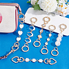 6Pcs 6 Styles Alloy Enamel Bag Extender Chains AJEW-PH01640-4