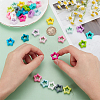   32Pcs 16 Colors Star Food Grade Eco-Friendly Silicone Beads SIL-PH0001-22-3