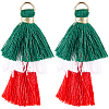 Polycotton Tassel Pendants FIND-WH20032-74-7