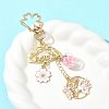Alloy Enamel Pendant Keychains HJEW-FS00052-02-7