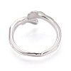 Brass Cuff Ring Settings KK-T076-41P-3